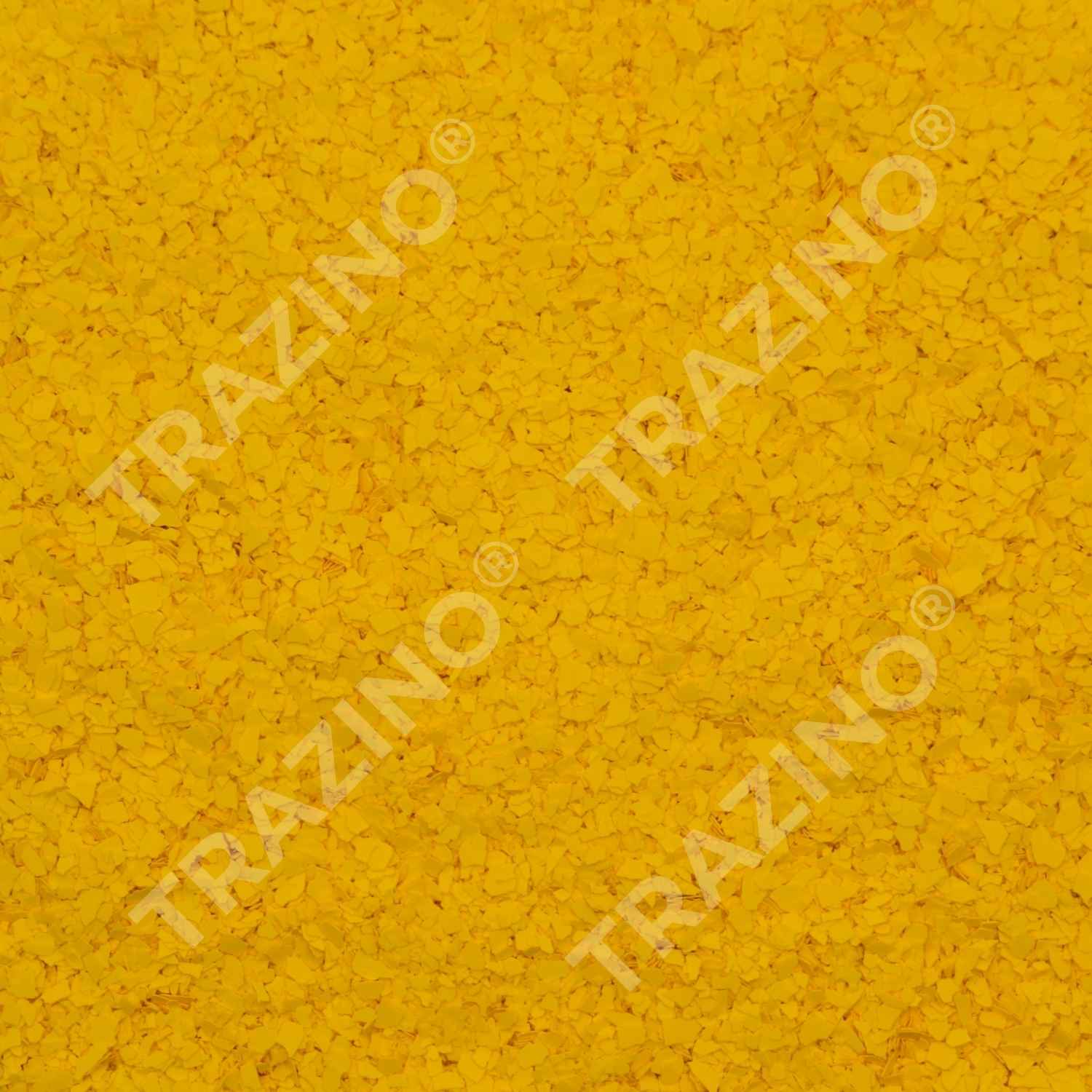 Trazino® Farbchips in Maisgelb zum Einstreuen für Beschichtungen Trazino® Farbchips in Maisgelb zum Einstreuen für Beschichtungen